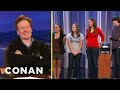 Scraps: Conan Grills The Ithaca College Interns | CONAN on TBS