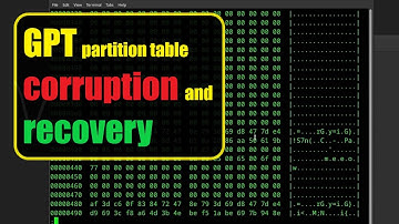 GPT partition table Corruption and Recovery