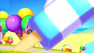 Fun Kids Racing - Ice Cream Bus, Doll Cars.. On The Beach -  Play Fun Racing Game For Kids screenshot 4