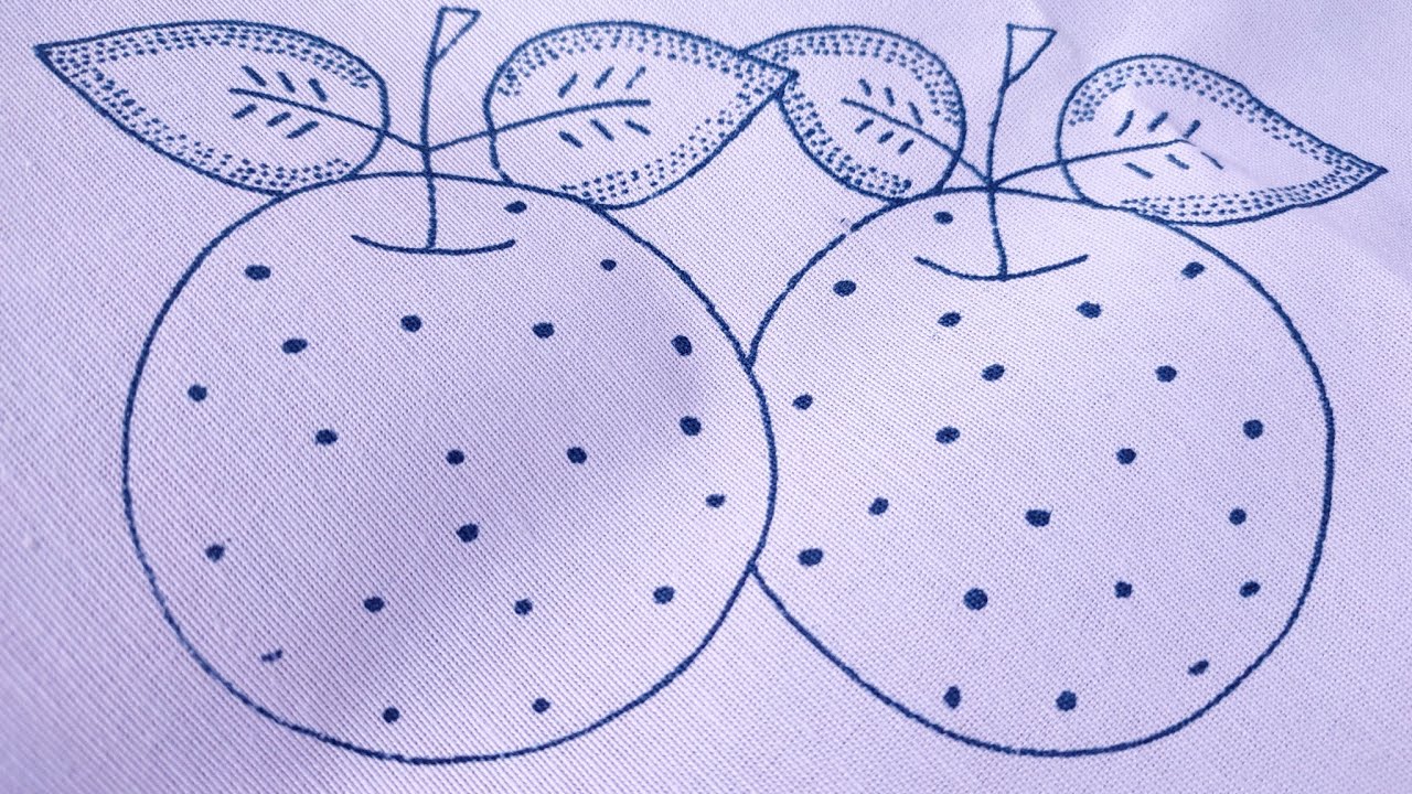 Puntada para Bordar NARANJAS 🍊