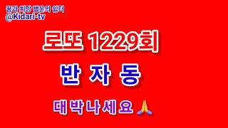 로또 1229회 반자동 ㅡ 마킹누락으로 자동포함