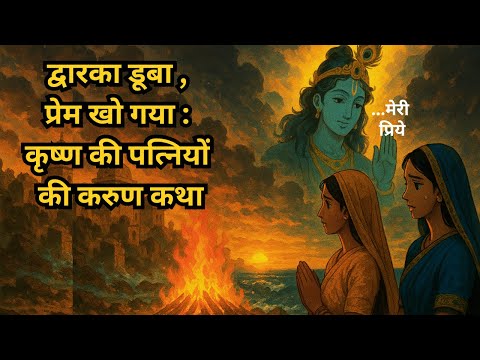 भगवान कृष्ण की रानियों की अंतिम यात्रा || #krishna #dwarka #mahabharat #unirounder #radhakrishna