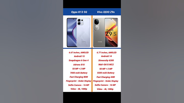 Oppo K13 5G vs Vivo iQOO Z9s Comparison #shorts #short #oppok13 #iqooz9s