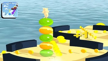 Stack Rider || Max Level!!! All Level Gameplay Android,iOS New Update!!! (59-61)