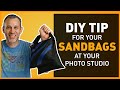 Try this cheap 5 diy sandbag tip in your photography studio sandbags