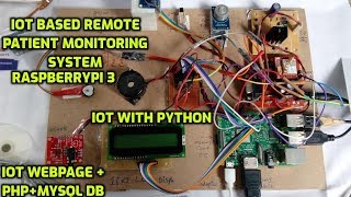 IOT Based Remote Patient Monitoring System with  Raspberry PI, Python