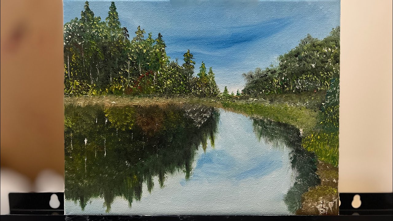 Oil painting Tutorial Full Video 1 How to paint realistic landscape