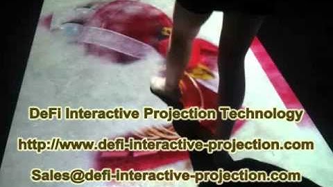 DEFI Interactive floor/wall projection system basic version with 62 effects from $200 to $650