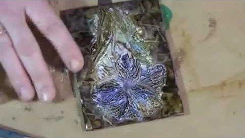 Embossing Mix Media Tiles Tutorial 2