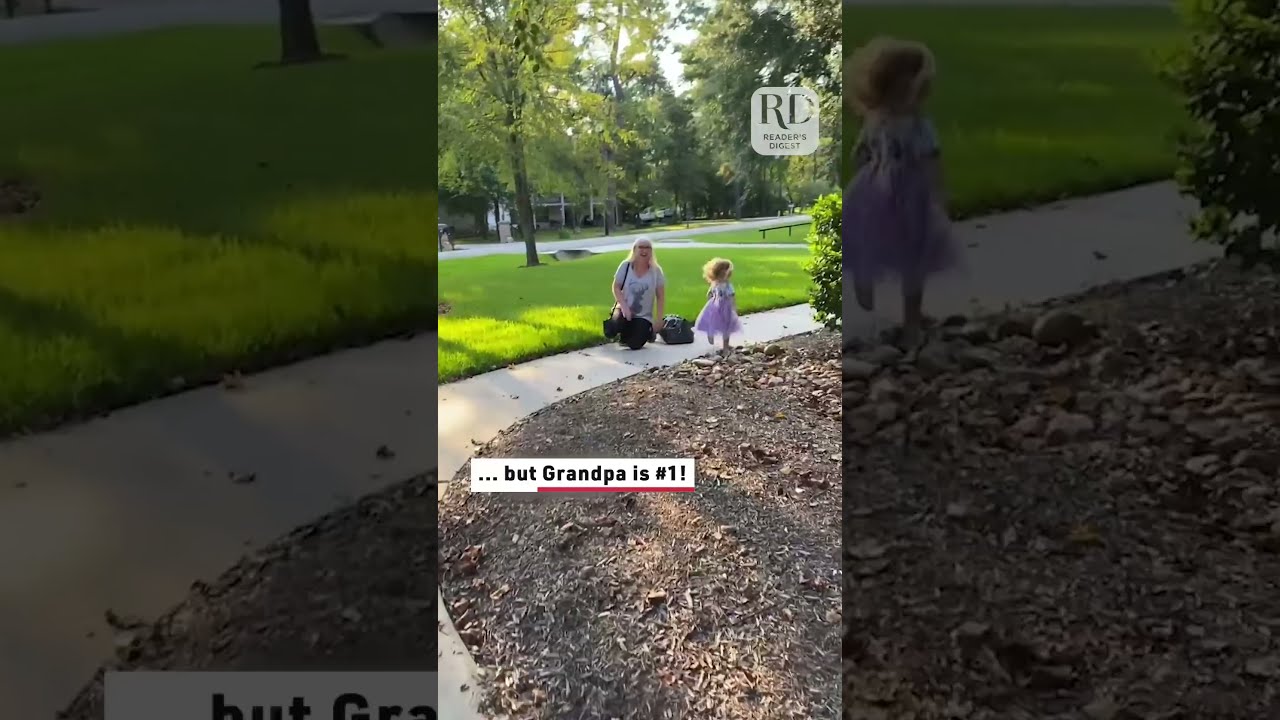Adorable Toddler Runs Past Grandma To Hug Grandpa Instead