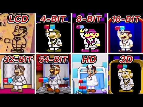 Dr. Mario LCD vs 4-BIT vs 8-BIT vs 16-BIT vs 32-BIT vs 64-BIT vs HD vs 3D