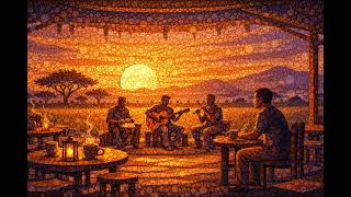 Warm Sunset Over Open Land- Relaxing Instrumental Background Music for Focus