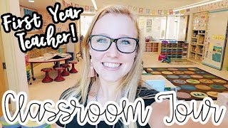 FIRST YEAR TEACHER CLASSROOM TOUR! | KINDERGARTEN CLASSROOM TOUR 2019!