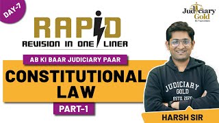 Constitutional Law (Part 1) for Judiciary Exam Preparation | Rapid Revision in One Liners screenshot 5