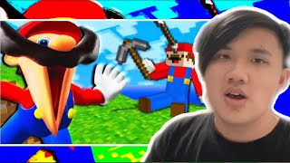 MARIO THROWS A TANTRUM | SMG4 - Mario Plays Minecraft Reaction