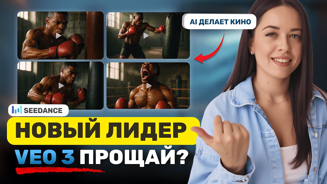 НЕЙРОСЕТЬ, которая снимает ФИЛЬМЫ.Seedance 1.0 НЕЙРОСЕТЬ нового уровня для создания ВИДЕО как в кино
