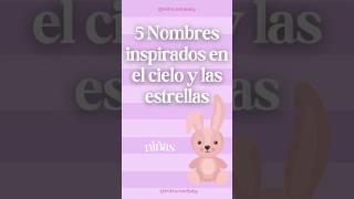 5 Nombres inspirados en el cielo y las estrellas 🌌✨#shorts