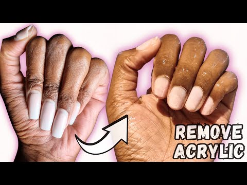 How to  REMOVE ACRYLIC NAILS AT HOME | TAKE OFF ACRYLIC NAILS with ACETONE