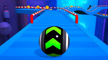 Sky Rolling Ball 3D Gameplay Speedrun Max All Levels 136
