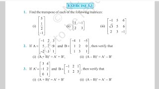 Class 12th Maths| MATRIX| Exercise 3.3 Q3| lecture 42