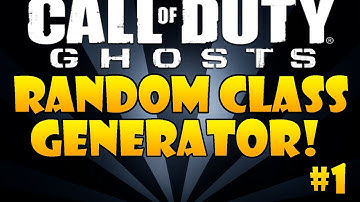 Call Of Duty Ghosts: Random Class Generator #1!