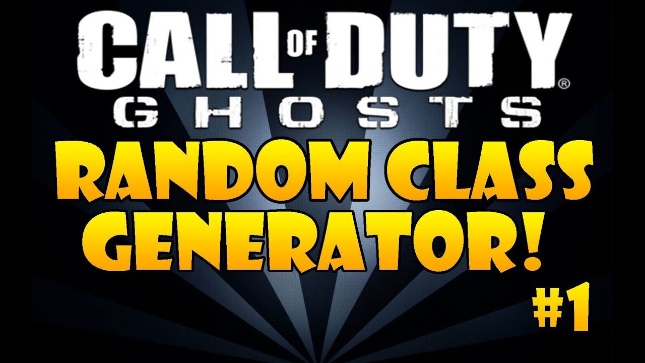 Call Of Duty Ghosts: Random Class Generator #1!