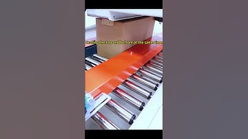 #Packaging #Sealing #Labeling #Machine Automatic carton sealing and labeling two-in-one machine.