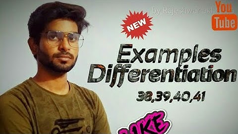 Differentiation NCERT class 12 example 38,39,40,41//chapter 5 class 12 differentiation examples