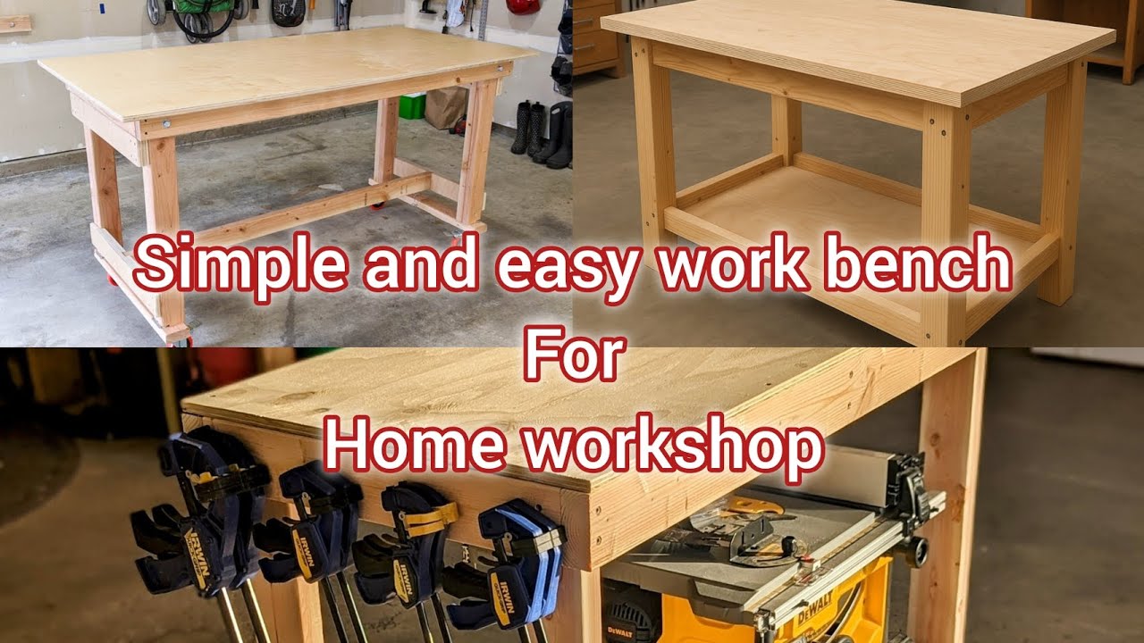 Homemade Work Staging DIY Workbench Build for My Home Workshop | Part 1 | Step-by-Step ...