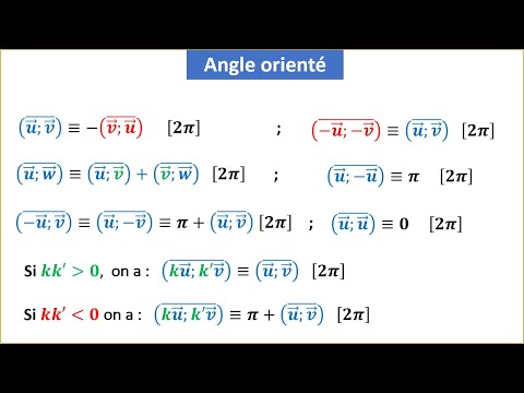 Angle Orienté Calcul Trigonométrique TRONC COMMUN SCIENTIFIQUE ET TECHNOLOGIQUE PARTIE 4 