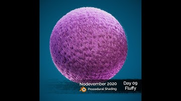 Smooshy! 🧶 Nodevember Day 09 🐈 - Fluffy - Blender3D