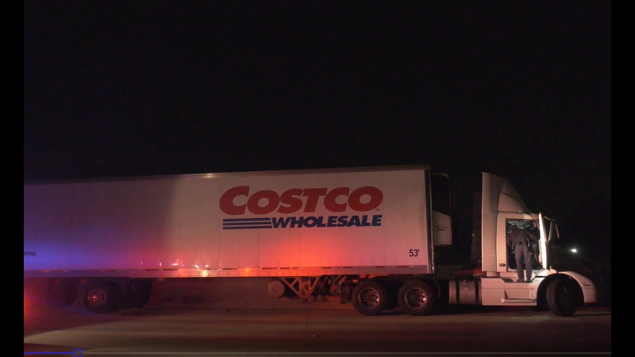 Riverside COSTCO Truck Collides With Center Barrier, Driver Has No Pulse YouTube