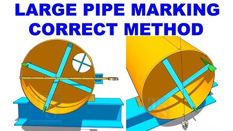 How to Mark the Center Line on a Large Pipe and Divide the Circumference Accurately