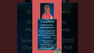 E Browne Funeral Announcement