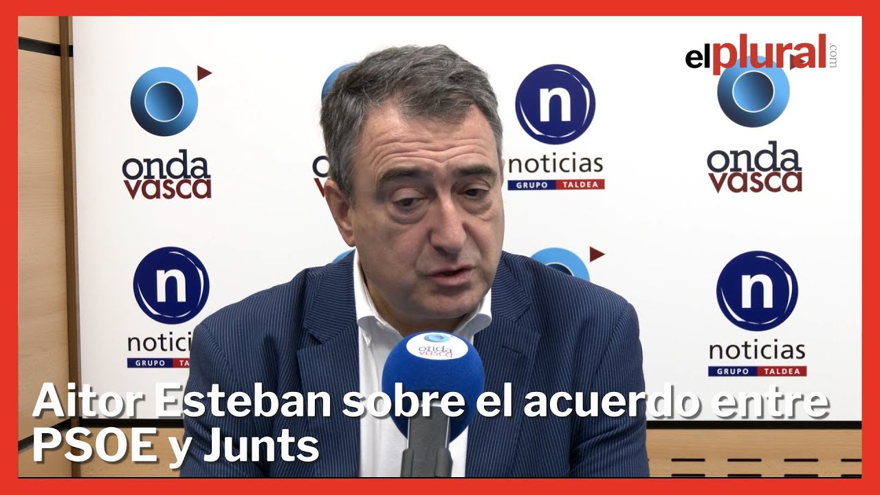 Aitor Esteban habla del acuerdo entre PSOE y Junts sobre la Ley de ...