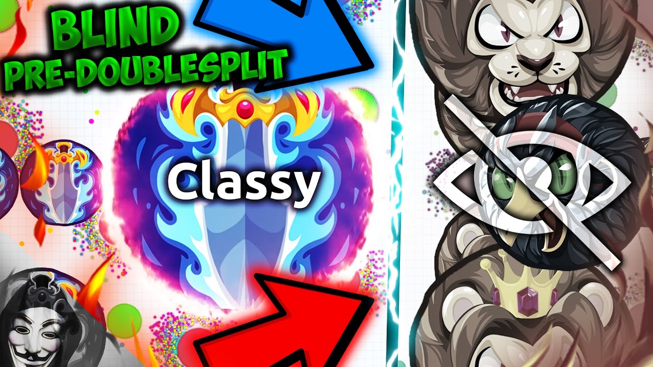 Agar.io - *BLIND PRE - DOUBLESPLIT* // NEW AGAR.IO UPDATE // PRE-SPLIT & REVERSE MASSACRE