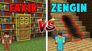 Faki̇r Gi̇zli̇ Geçi̇t Vs Zengi̇n Gi̇zli̇ Geçi̇t - Minecraft