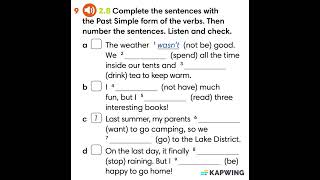 Unit 3.2. Student's book. Ex. 9 (p. 37). Audio 2.8. Go getter 3 #english #gogetter3