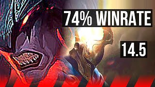 AATROX vs PANTHEON (TOP) | 74% winrate, Legendary, 13/4/9 | BR Master | 14.5