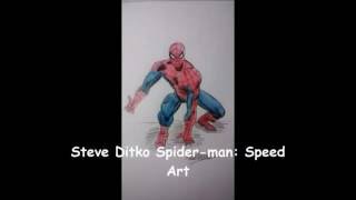 Speed art: steve ditko spider-man -