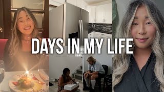 DAYS IN MY LIFE: birthday dinner, hair transformation, grwm + new refrigerator