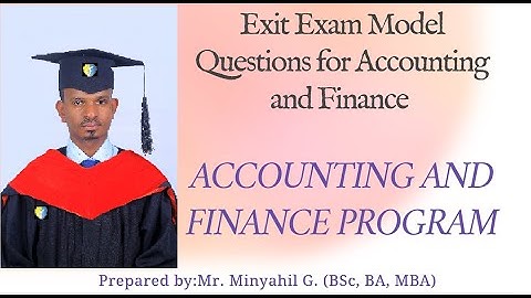 Accounting and Finance Exit Exam Questions With Answers | Test Blueprint-based Preparation