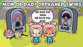 Mom or Dad? Orphaned Twins | Sad Story | Toca Life Story | Toca Boca