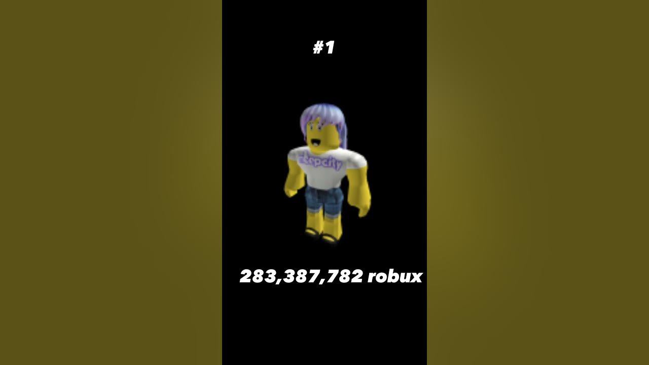 The most richest roblox people part 1 youtube