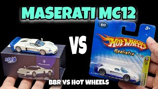 Hot Wheels VS BBR - MASERATI MC12 1:64 scaled Manufacturer Comparison! | Who NAILED it MORE?