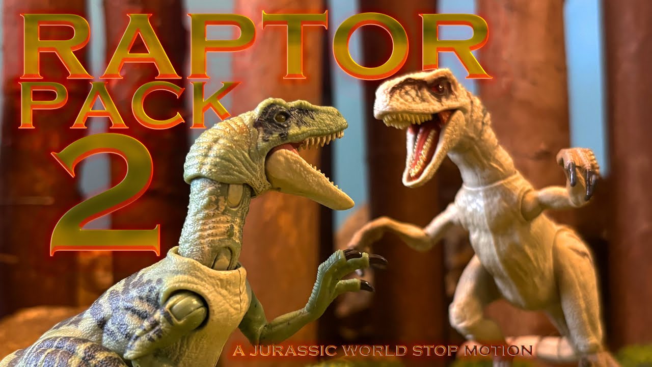 Two Pack Raptor Fun RAPTOR PACK 2 (A Jurassic World Stop Motion) - YouTube