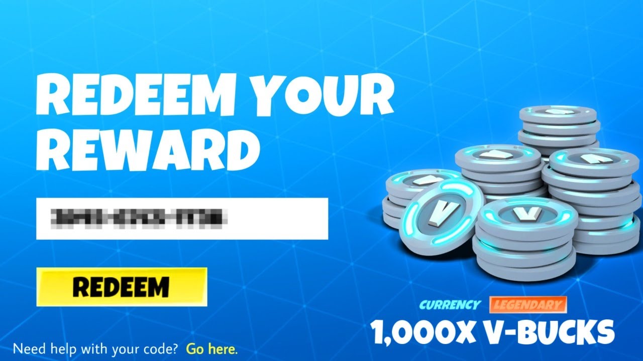 REDEEM FREE V-BUCKS CODE IN FORTNITE CHAPTER 3! 