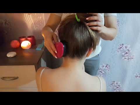 ASMR * Brushing * Play Hair * Massage * Coffeegirl