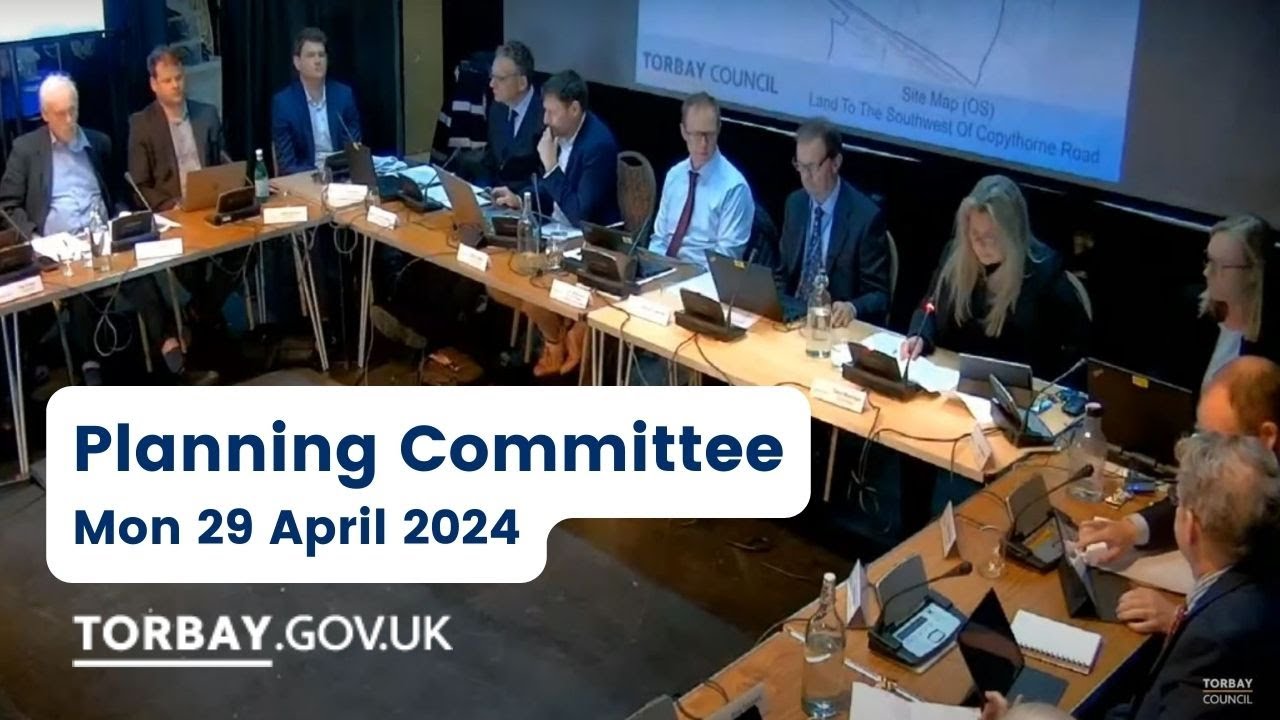 Torbay Council Planning Meeting 29 April 2024 YouTube