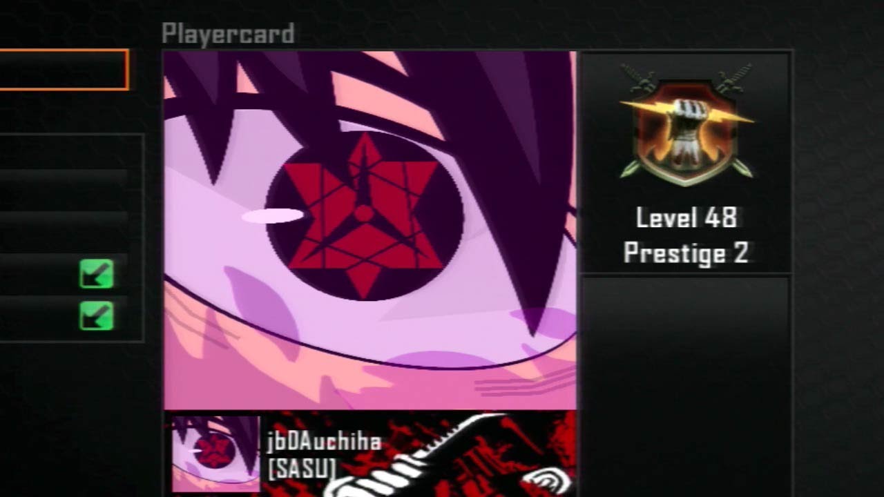 Black Ops 2 Sasuke Eternal Mangekyou Sharingan Emblem